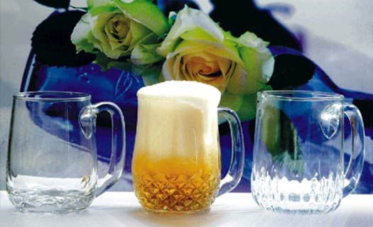 Plaza Glass Beer Mugs