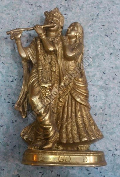 Brass Radha Krishna Statues