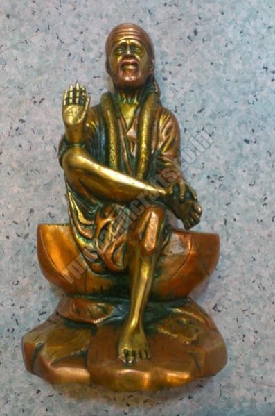 Brass Sai Baba Statue