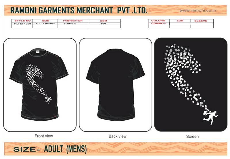 Mens Round Neck T Shirt