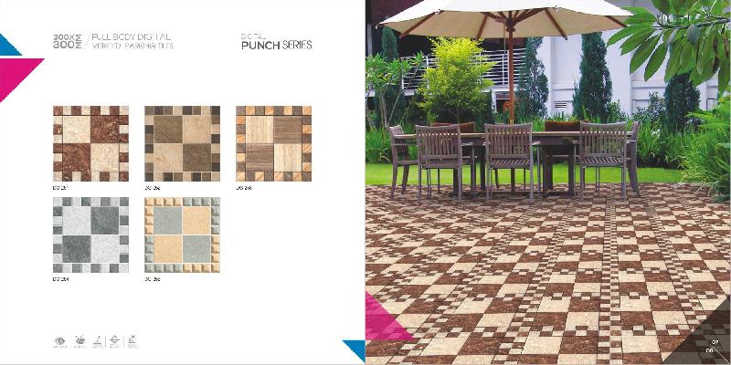 300x300 mm Digital Vitrified Parking Tiles 04