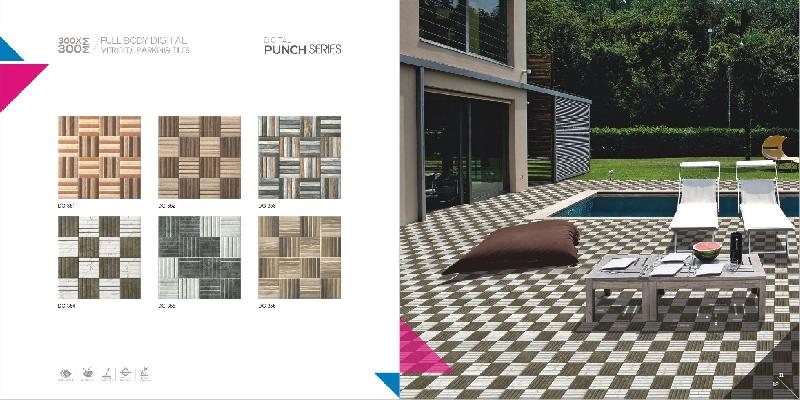 300x300 mm Digital Vitrified Parking Tiles 06