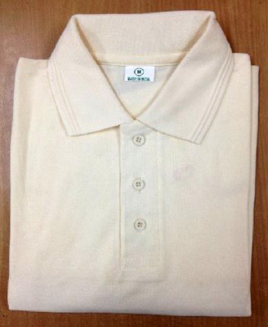 Mens Off White Polo T-Shirt