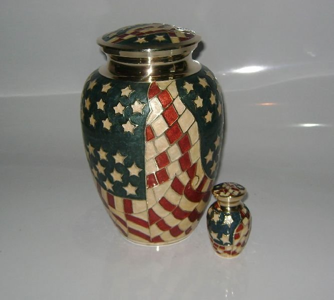 Country Flag Print Urns 01