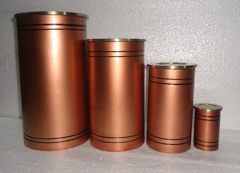 Cylindrical Metal Urn 02