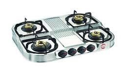 4 Burner Steel Stove
