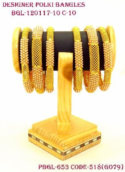 Designer Polki Bangles 04