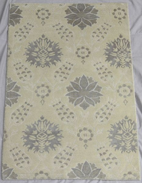 A-836 SK White Silver- Hand Tufted Rug