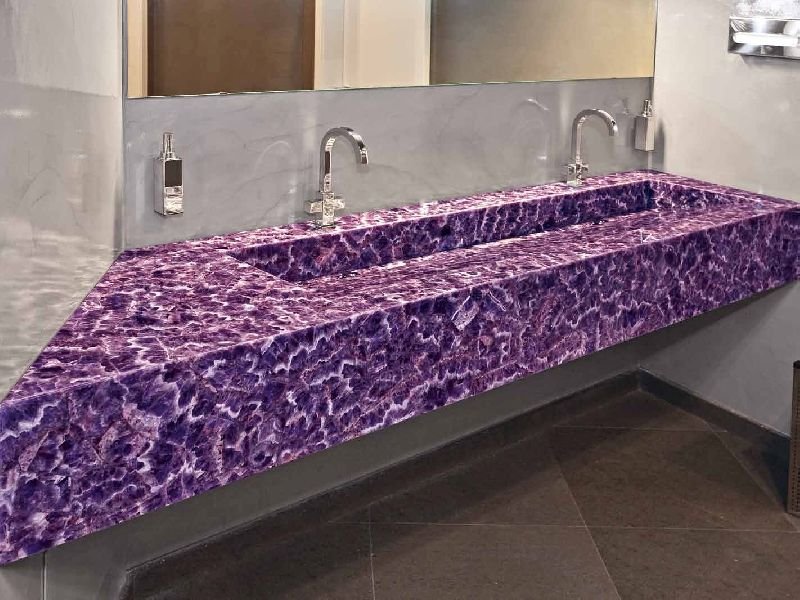 Amethyst Semi Precious Slab 07