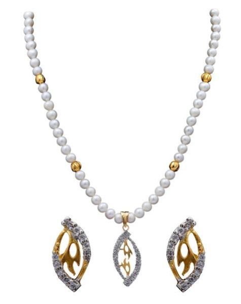 American Diamond Pendant Set 01