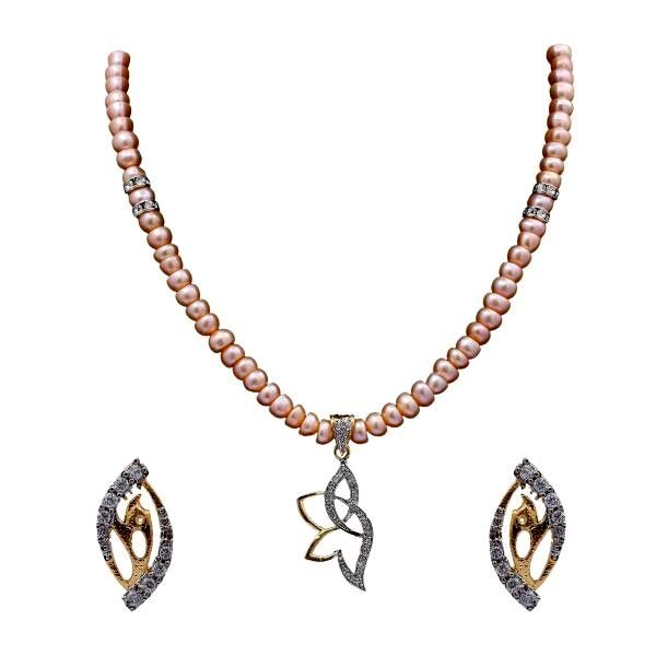 American Diamond Pendant Set 14