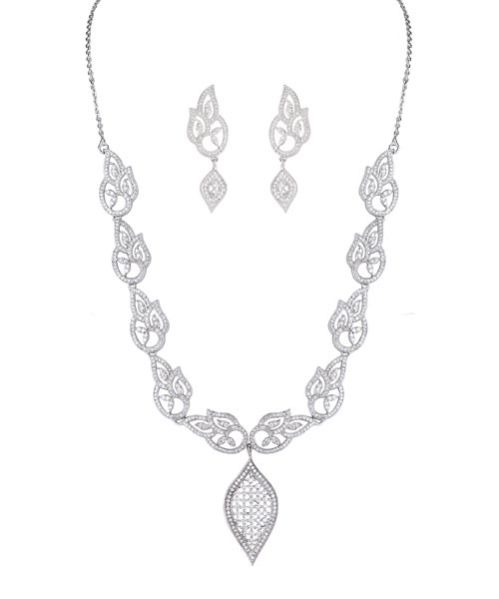 Silver Necklace Set 01