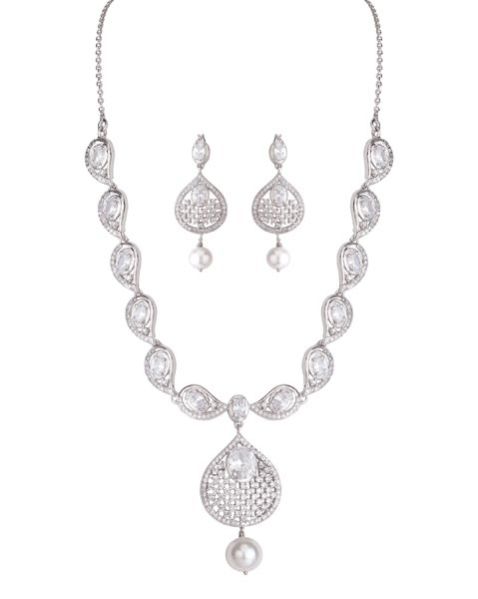 Silver Necklace Set 02