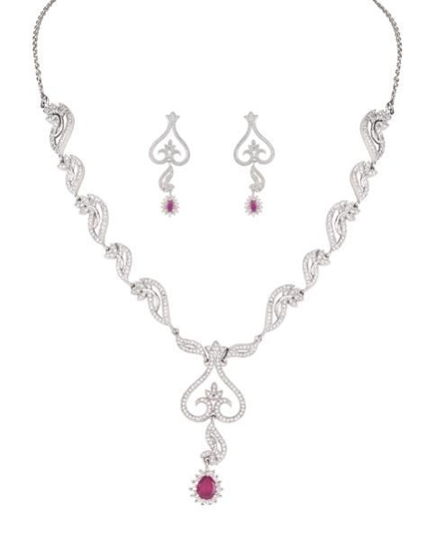 Silver Necklace Set 07