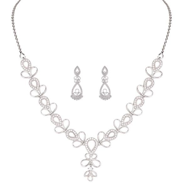 Silver Necklace Set 08