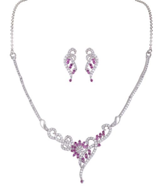 Silver Necklace Set 09