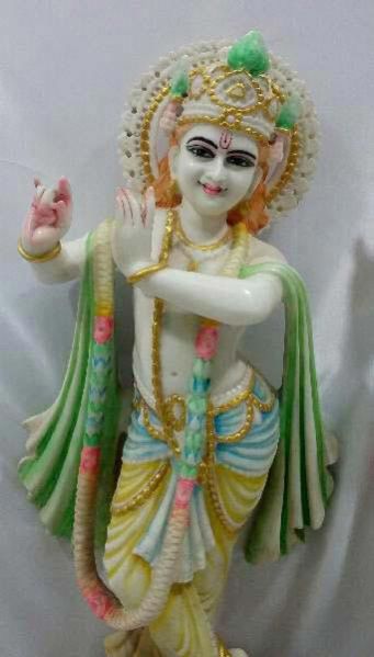 Cultural Marble krishna Statue 02