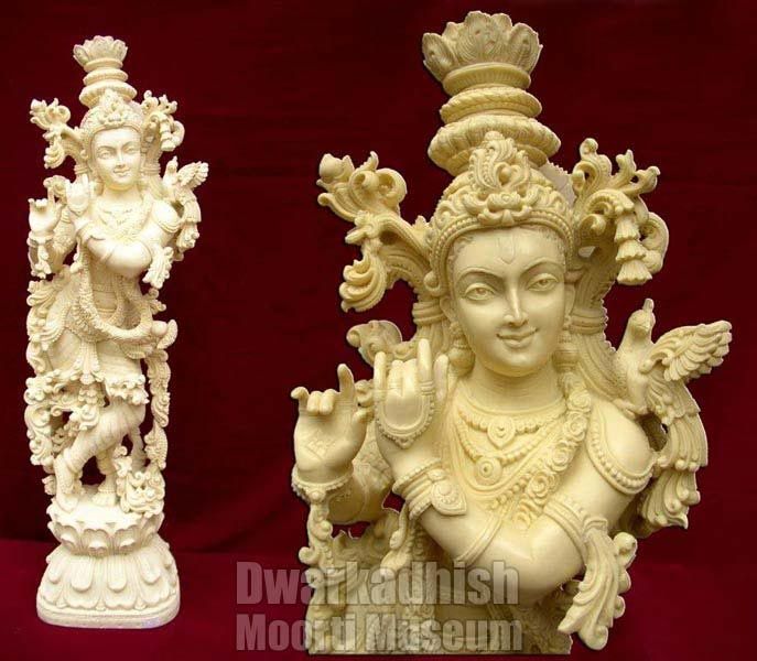 Cultural Marble krishna Statue 04