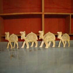 Wooden Camel Statue