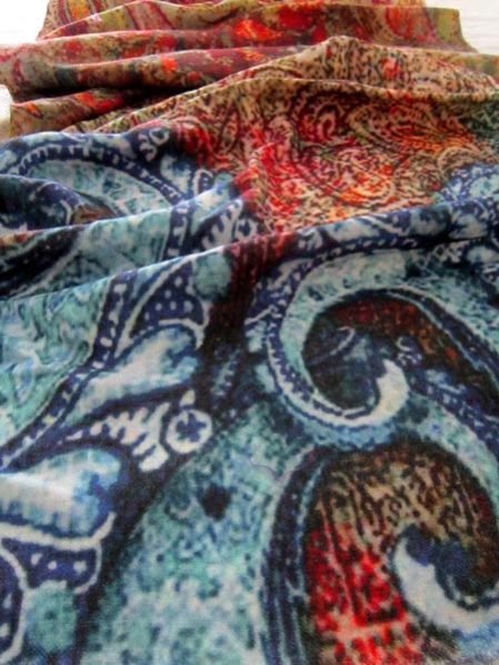 Digital Printed Wool Shawl 01