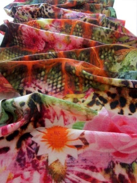 Digital Printed Wool Shawl 04