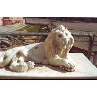Marble Lion Statue