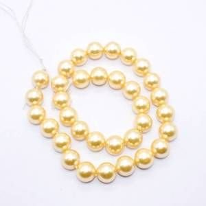 PULZ-002 Gold Shell Pearl Bead