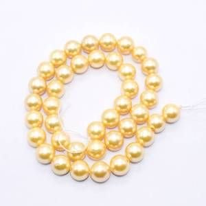 PULZ-003 Gold Shell Pearl Bead