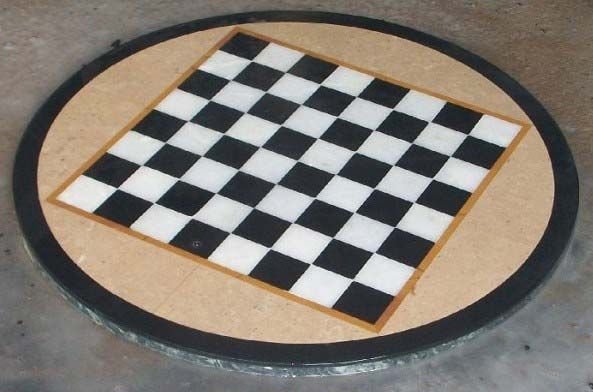 Chess Beige Base Round