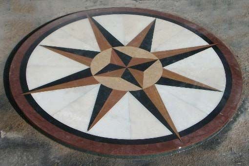 Compass White Base  Round