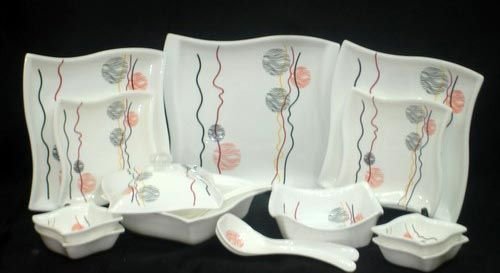 S Shape Balloon Dinner Set