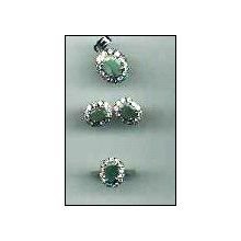 Stone Studded Pendant Set