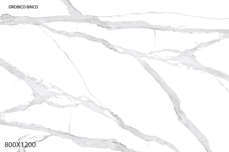 Full Polished Glazed Porcelain Tiles 800x1200mm (Orobico Bianco)