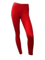 Ladies Red Leggings