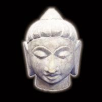 Marble Buddha Head Statue (046)