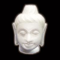 Marble Buddha Head Statue (063)