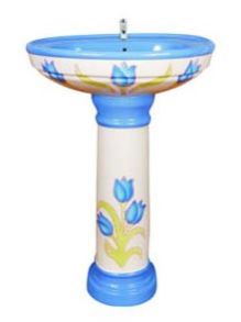 103 Vitrosa Series Pedestal Wash Basin