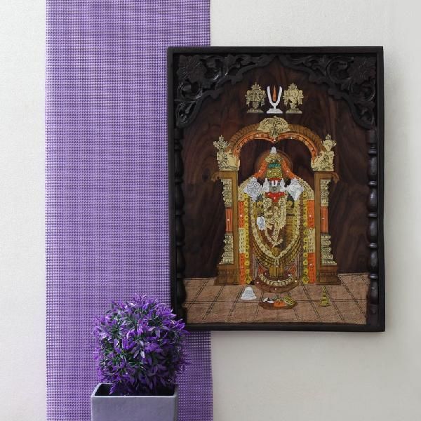 Rosewood Painting with wooden frame - Balaji