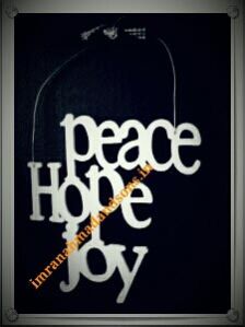Wooden Peace Hope Joy