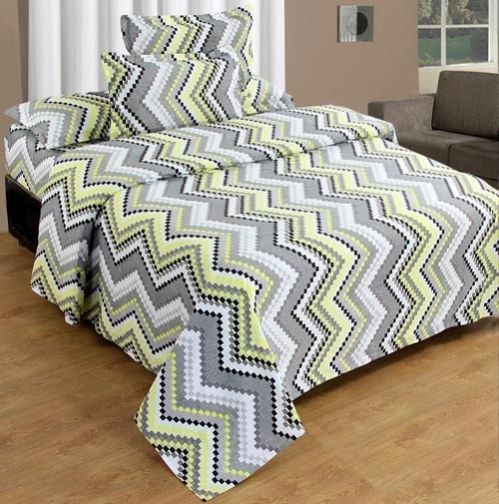 Zig-Zag Design Bed Sheet