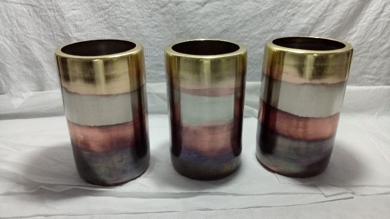 17A Metal Flower Vase