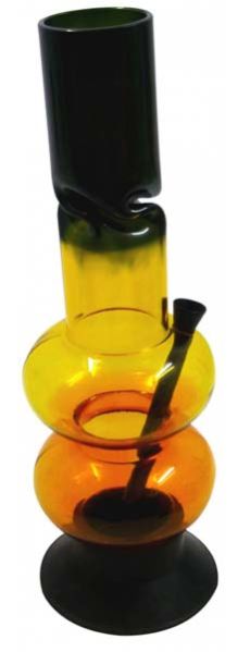 Double Bowl Rasta Acrylic Ice Bong