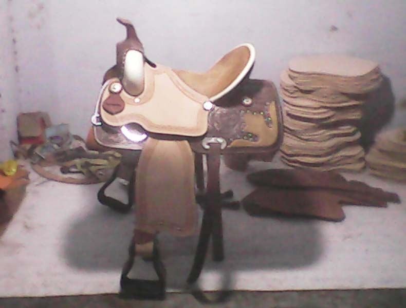 Barrel Horse Saddle 03