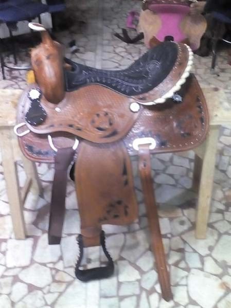 Barrel Horse Saddle 05