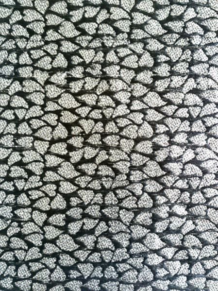 Black Rinku Litchi Jacquard Fabric