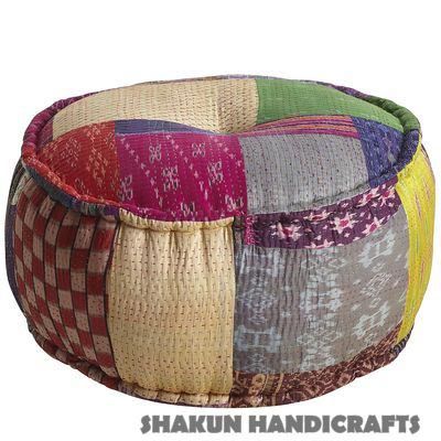 Goodari Patchwork Pouf (Item Code : POCL4470)
