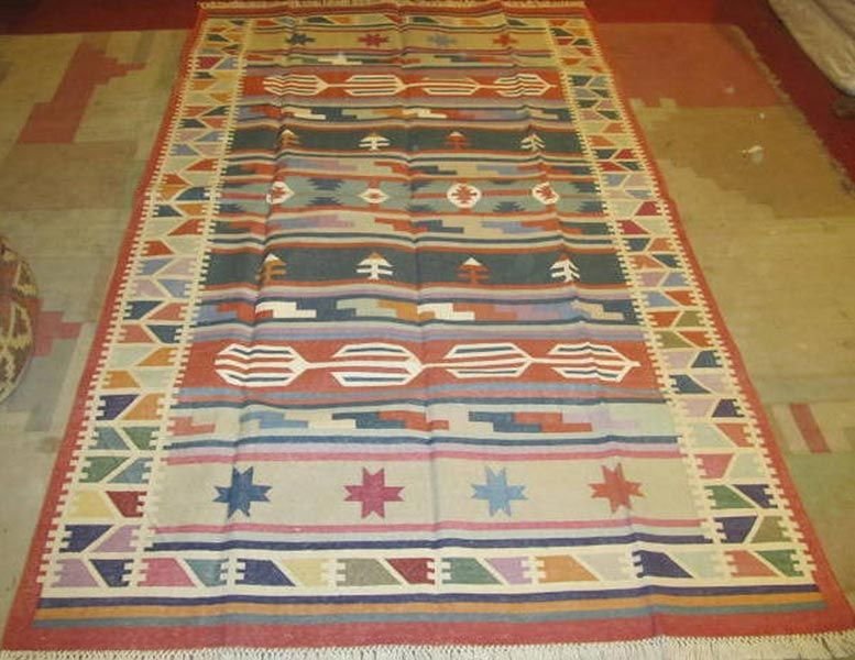 Cotton Kilim Traditional Rug  (Item Code : RUCO0010)