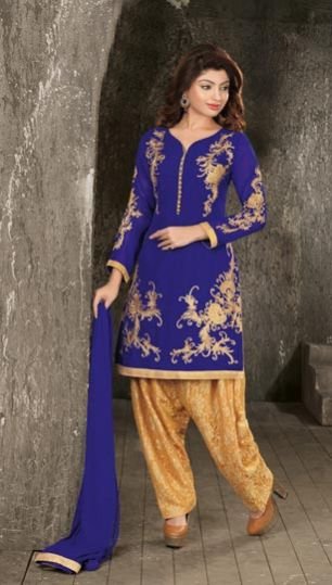 Blue Georgette Salwar Suit