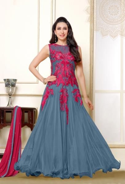 Gray Net Gown