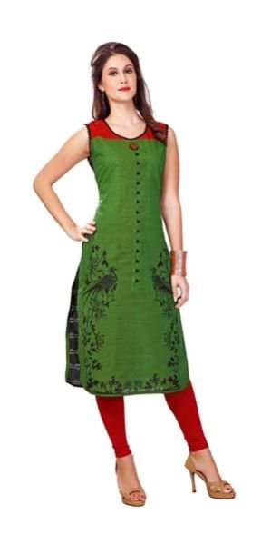 Green Cotton Kurti